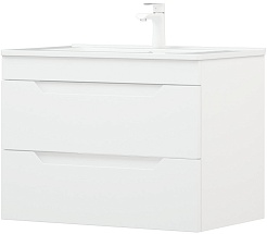 Corozo Тумба под раковину Юта 75 Z2 подвесная белая – фотография-3